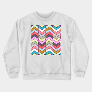 Zig Zag Chevron Abstract Pattern Crewneck Sweatshirt